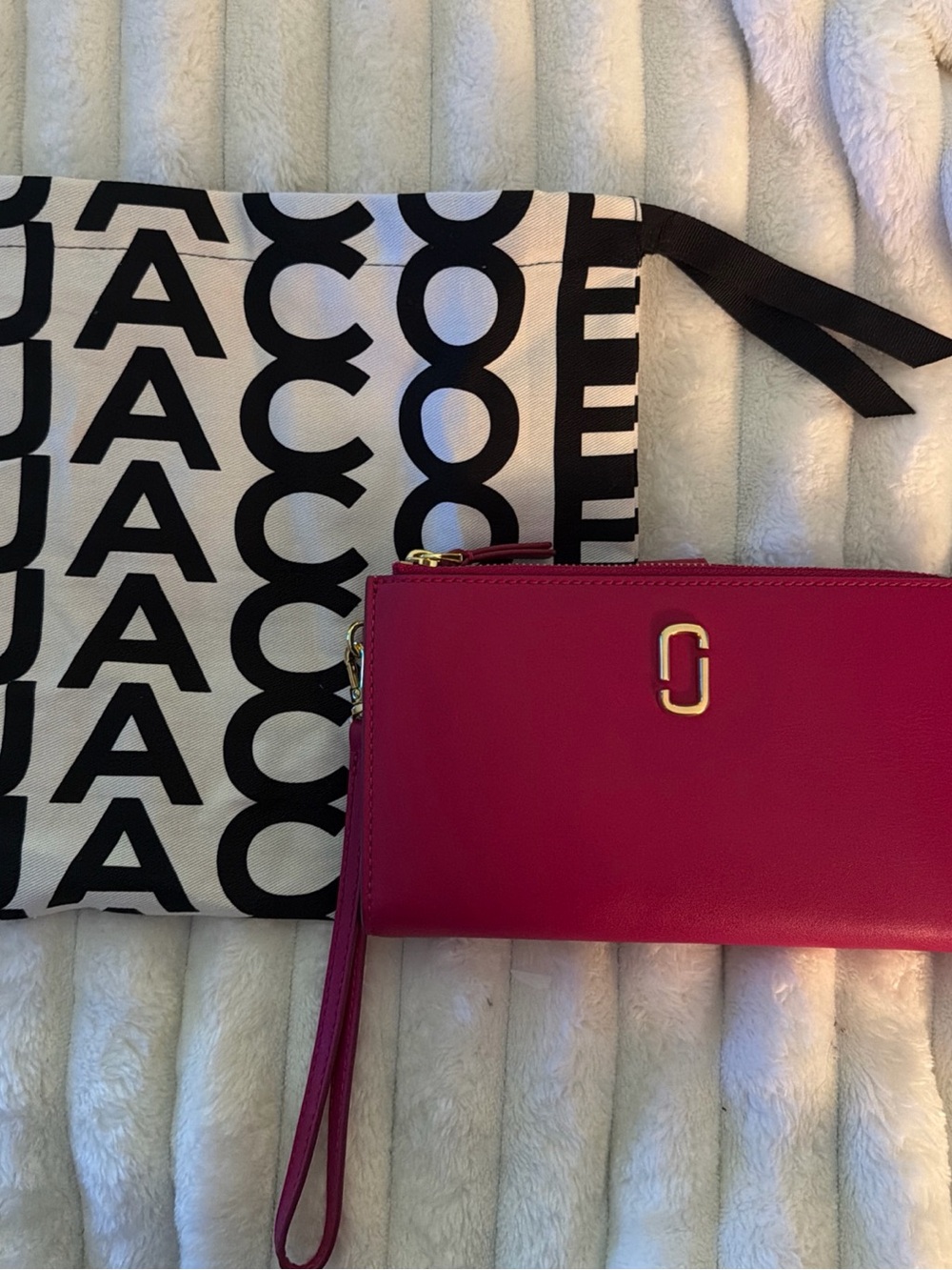 Marc Jacobs Plum Wristlet Wallet -